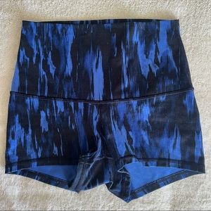 lululemon athletica Blue and Black Athletic Shorts